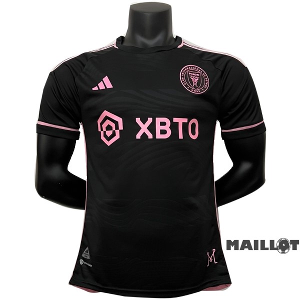 Foot Maillot Pas Cher Thailande Exterieur Joueurs Maillot Inter Miami 2023 2024 Noir