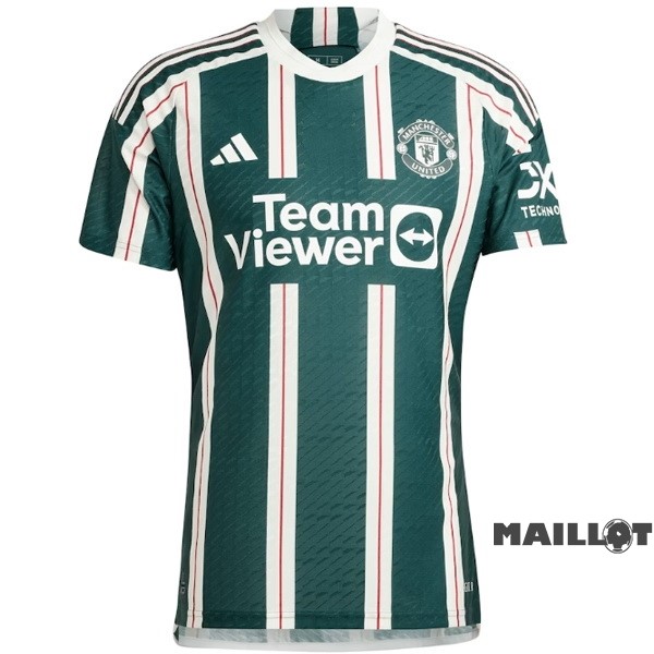 Foot Maillot Pas Cher Thailande Exterieur Joueurs Maillot Manchester United 2023 2024 Vert