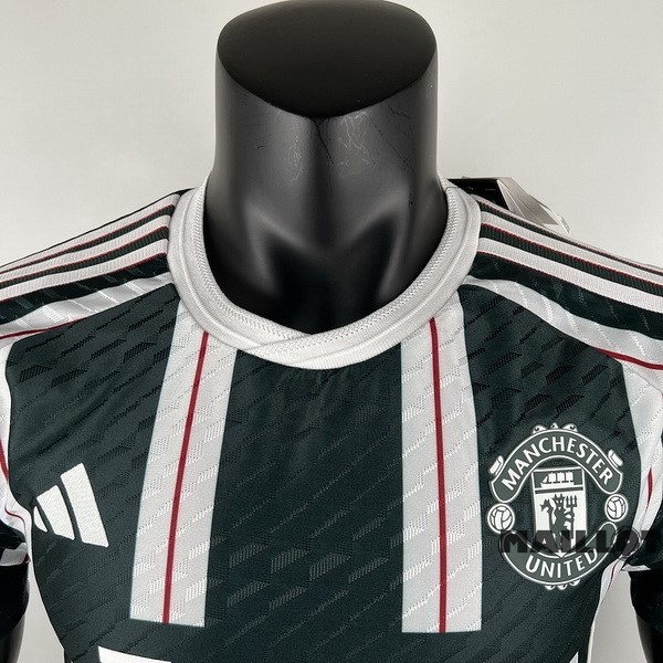 Foot Maillot Pas Cher Thailande Exterieur Joueurs Maillot Manchester United 2023 2024 Vert