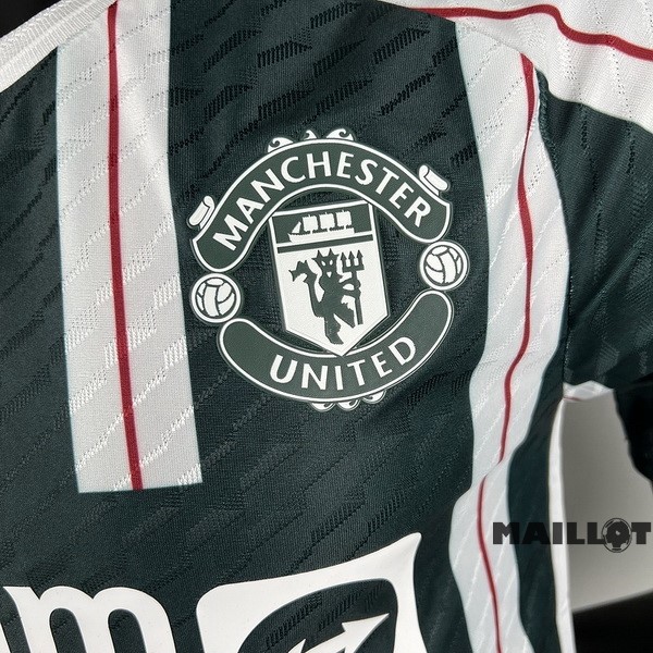 Foot Maillot Pas Cher Thailande Exterieur Joueurs Maillot Manchester United 2023 2024 Vert