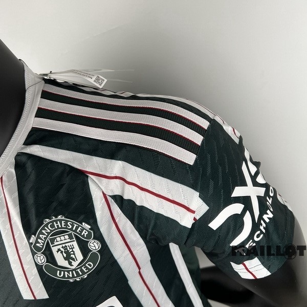 Foot Maillot Pas Cher Thailande Exterieur Joueurs Maillot Manchester United 2023 2024 Vert