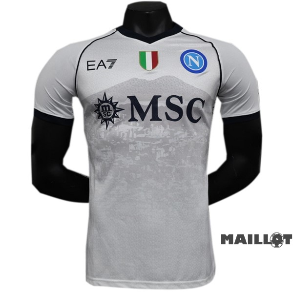 Foot Maillot Pas Cher Thailande Exterieur Joueurs Maillot Napoli 2023 2024 Blanc