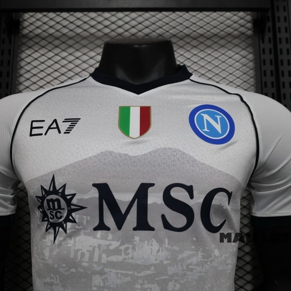 Foot Maillot Pas Cher Thailande Exterieur Joueurs Maillot Napoli 2023 2024 Blanc