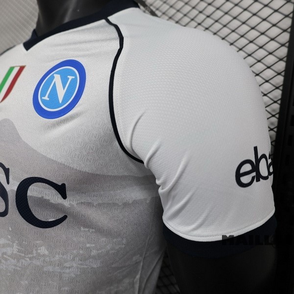 Foot Maillot Pas Cher Thailande Exterieur Joueurs Maillot Napoli 2023 2024 Blanc