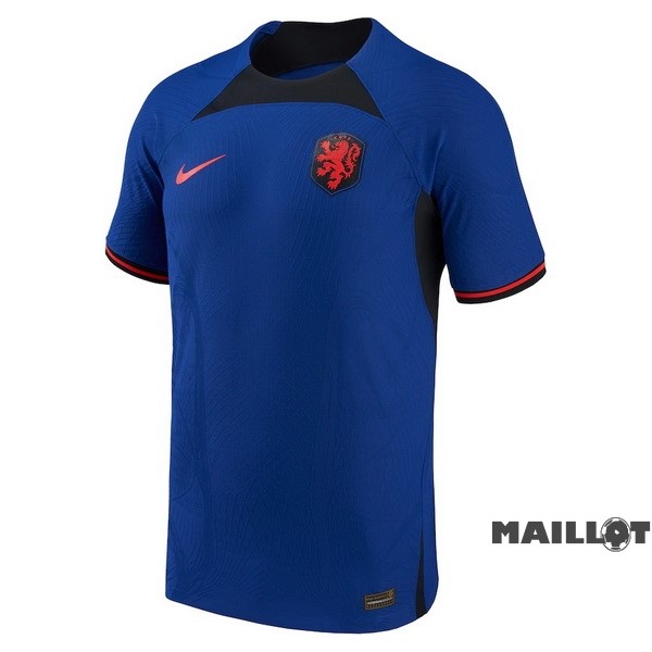 Foot Maillot Pas Cher Thailande Exterieur Joueurs Maillot Pays Bas 2022 Bleu
