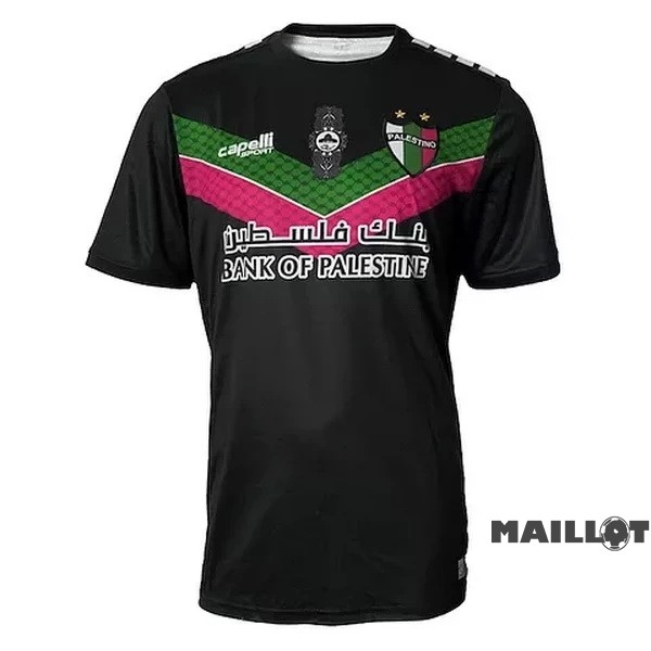 Foot Maillot Pas Cher Thailande Exterieur Maillot CD Palestino 2022 2023 Noir
