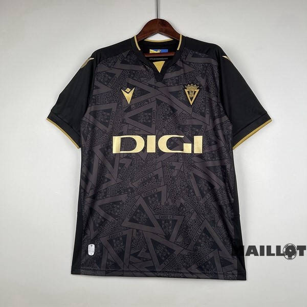 Foot Maillot Pas Cher Thailande Exterieur Maillot Cádiz 2023 2024 Noir