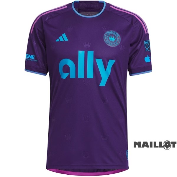 Foot Maillot Pas Cher Thailande Exterieur Maillot Charlotte 2023 2024 Purpura