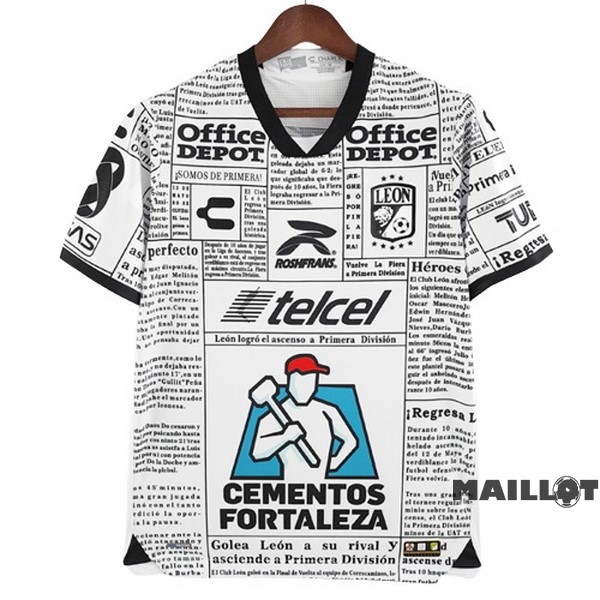 Foot Maillot Pas Cher Thailande Exterieur Maillot Club León 2022 2023 Blanc