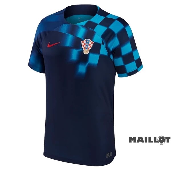 Foot Maillot Pas Cher Thailande Exterieur Maillot Croatie 2022 Bleu