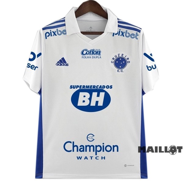Foot Maillot Pas Cher Thailande Exterieur Maillot Cruzeiro EC 2022 2023 I Blanc