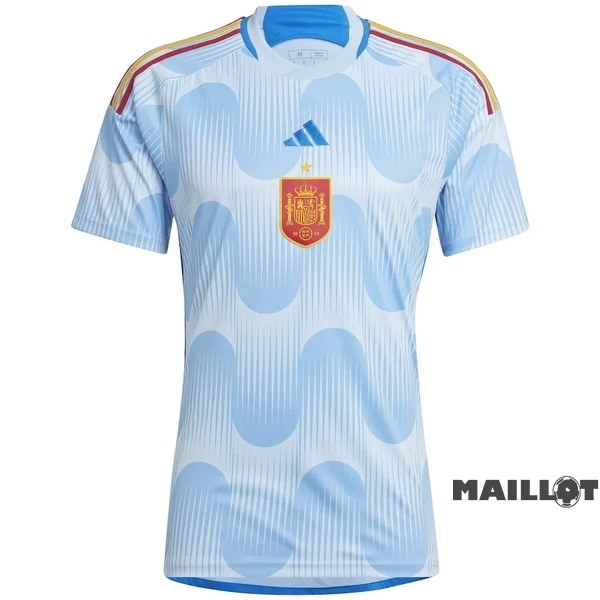 Foot Maillot Pas Cher Thailande Exterieur Maillot Espagne 2022 Bleu