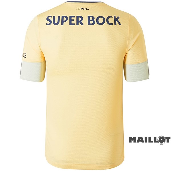 Foot Maillot Pas Cher Thailande Exterieur Maillot FC Oporto 2022 2023 Jaune