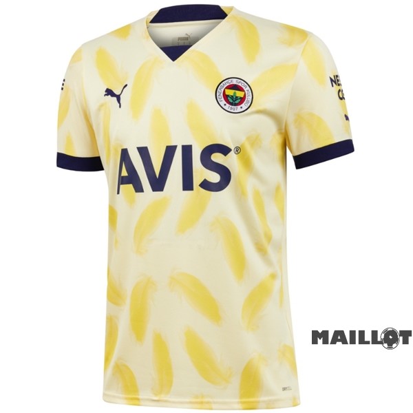 Foot Maillot Pas Cher Thailande Exterieur Maillot Fenerbahce SK 2022 2023 Jaune