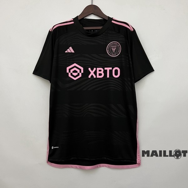 Foot Maillot Pas Cher Thailande Exterieur Maillot Inter Miami 2023 2024 Noir