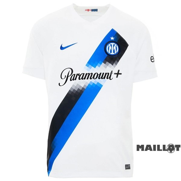 Foot Maillot Pas Cher Thailande Exterieur Maillot Inter Milán 2023 2024 Blanc