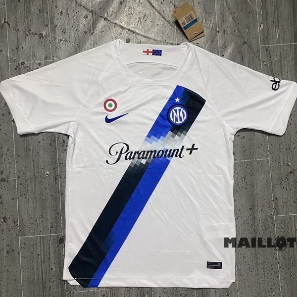Foot Maillot Pas Cher Thailande Exterieur Maillot Inter Milán 2023 2024 Blanc