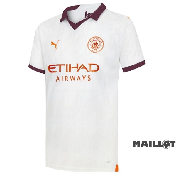 Foot Maillot Pas Cher Thailande Exterieur Maillot Manchester City 2023 2024 Jaune