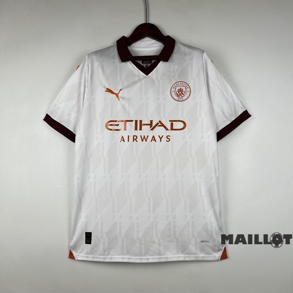 Foot Maillot Pas Cher Thailande Exterieur Maillot Manchester City 2023 2024 Jaune