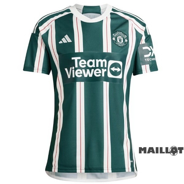 Foot Maillot Pas Cher Thailande Exterieur Maillot Manchester United 2023 2024 Vert