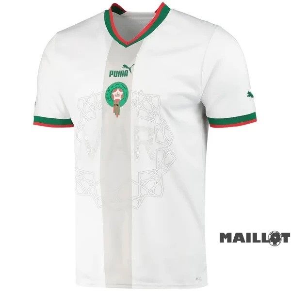 Foot Maillot Pas Cher Thailande Exterieur Maillot Maroc 2022 Blanc
