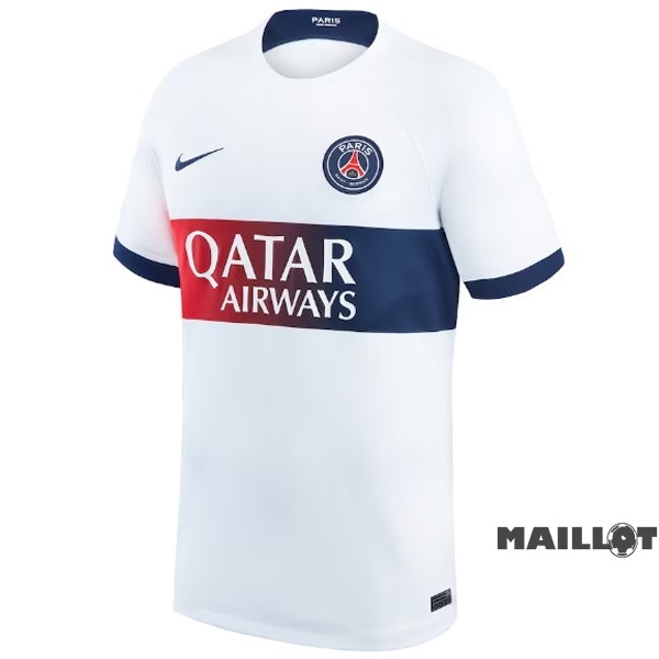 Foot Maillot Pas Cher Thailande Exterieur Maillot Paris Saint Germain 2023 2024 Blanc