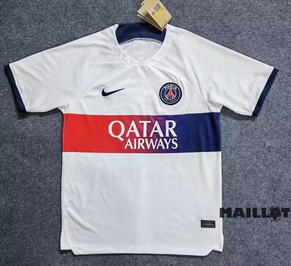 Foot Maillot Pas Cher Thailande Exterieur Maillot Paris Saint Germain 2023 2024 Blanc