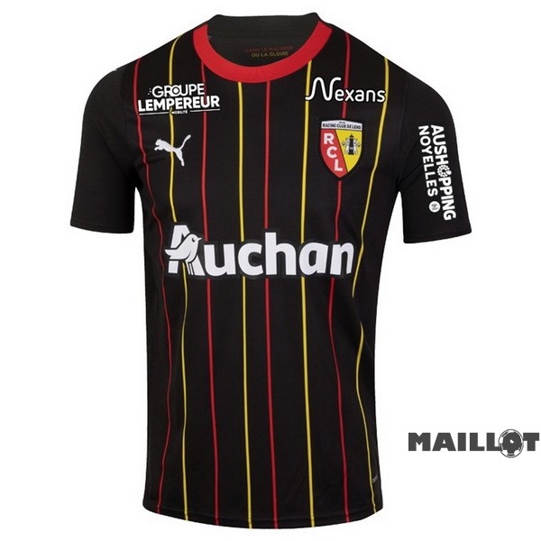 Foot Maillot Pas Cher Thailande Exterieur Maillot RC Lens 2023 2024 Noir