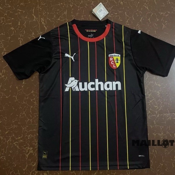 Foot Maillot Pas Cher Thailande Exterieur Maillot RC Lens 2023 2024 Noir