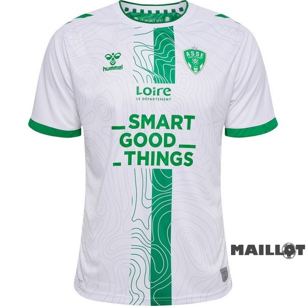 Foot Maillot Pas Cher Thailande Exterieur Maillot Saint Étienne 2022 2023 Blanc