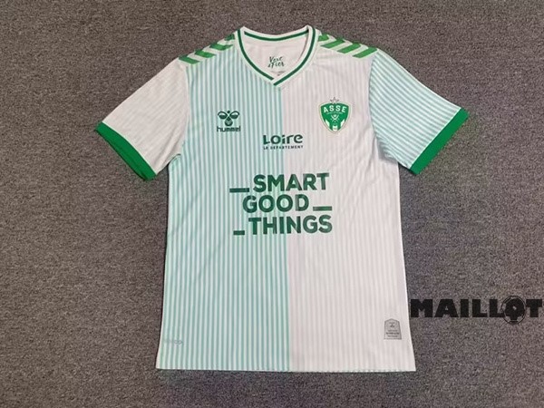 Foot Maillot Pas Cher Thailande Exterieur Maillot Saint Étienne 2023 2024 Blanc