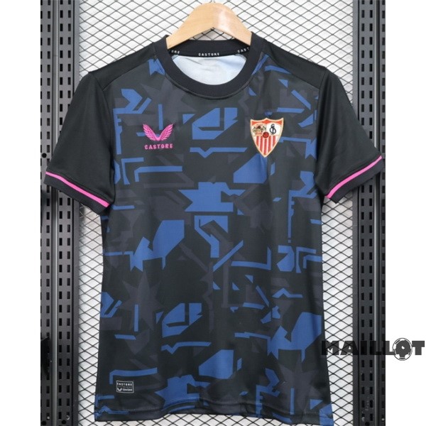 Foot Maillot Pas Cher Thailande Exterieur Maillot Sevilla 2023 2024 Bleu Marine