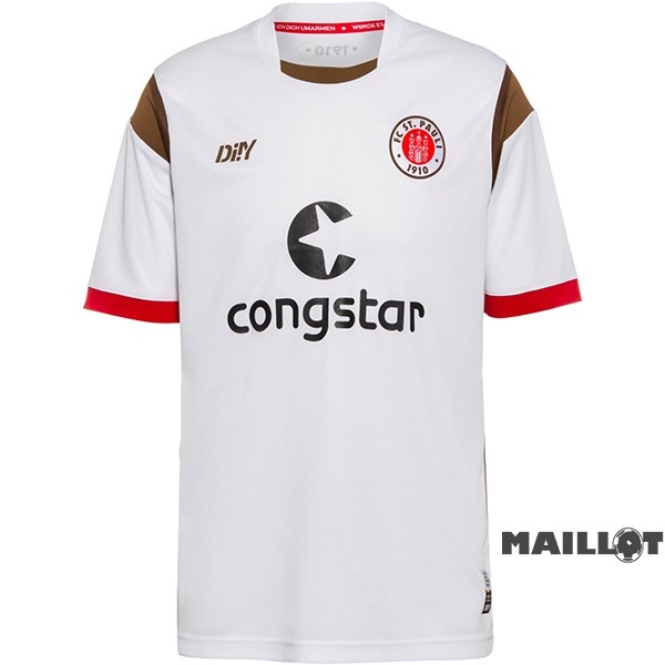 Foot Maillot Pas Cher Thailande Exterieur Maillot St Pauli 2022 2023 Blanc