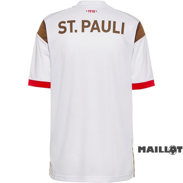 Foot Maillot Pas Cher Thailande Exterieur Maillot St Pauli 2022 2023 Blanc