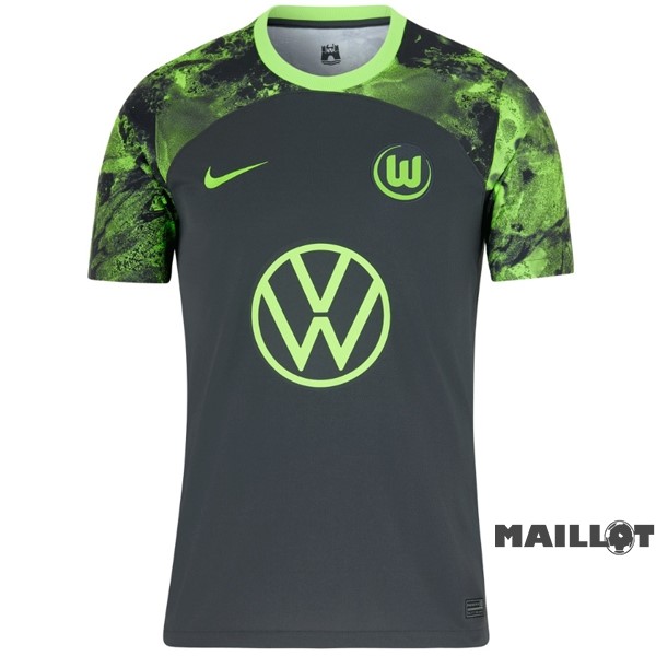 Foot Maillot Pas Cher Thailande Exterieur Maillot Wolfsburgo 2023 2024 Vert