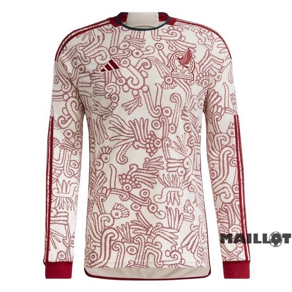 Foot Maillot Pas Cher Thailande Exterieur Manches Longues Mexico 2022 Rouge