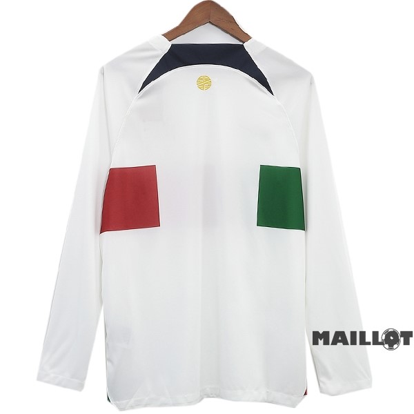 Foot Maillot Pas Cher Thailande Exterieur Manches Longues Portugal 2022 Blanc