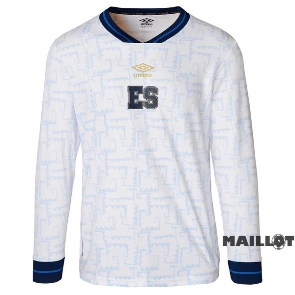 Foot Maillot Pas Cher Thailande Exterieur Manches Longues Salvador 2023 Blanc