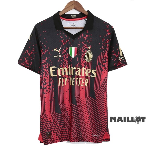 Foot Maillot Pas Cher Thailande Fourth Joueurs Maillot AC Milan 2022 2023 Rouge