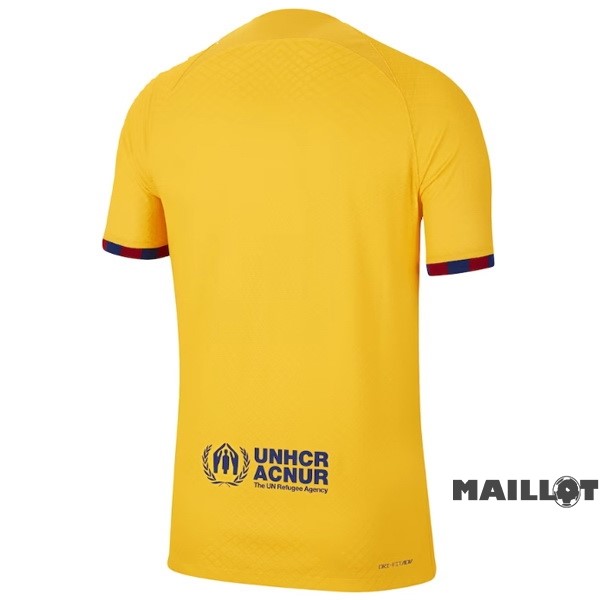 Foot Maillot Pas Cher Thailande Fourth Joueurs Maillot Barcelona 2022 2023 Jaune
