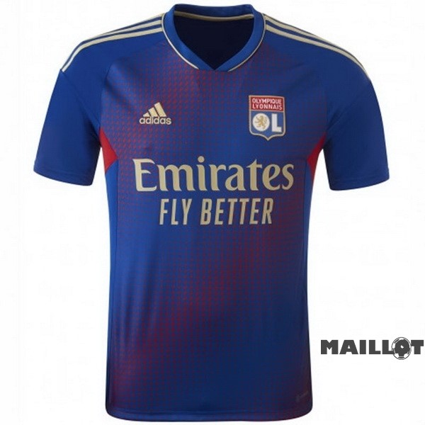 Foot Maillot Pas Cher Thailande Fourth Maillot Lyon 2022 2023 Bleu