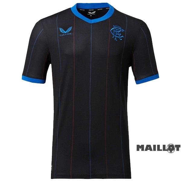 Foot Maillot Pas Cher Thailande Fourth Maillot Rangers 2022 2023 Noir