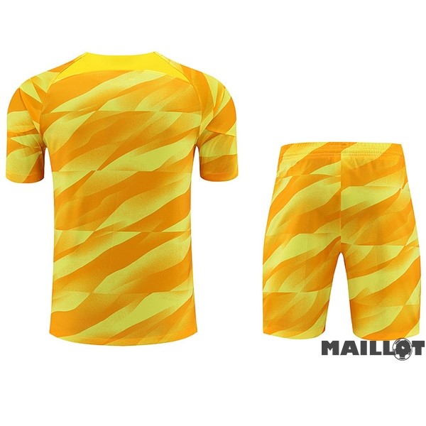 Foot Maillot Pas Cher Thailande Gardien Conjunto De Homme Paris Saint Germain 2023 2024 Jaune