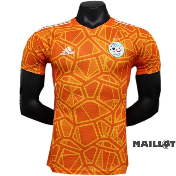 Foot Maillot Pas Cher Thailande Gardien Joueurs Maillot Algérie 2023 Orange