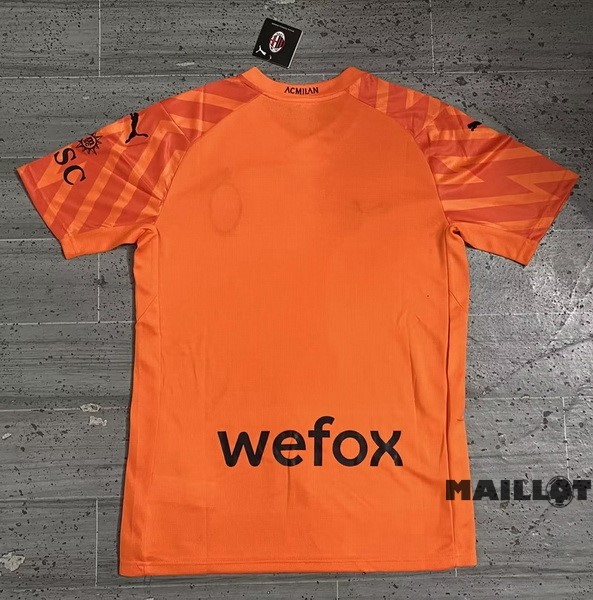 Foot Maillot Pas Cher Thailande Gardien Maillot AC Milan 2023 2024 Orange