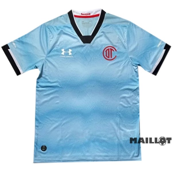 Foot Maillot Pas Cher Thailande Gardien Maillot Deportivo Toluca 2022 2023 Bleu