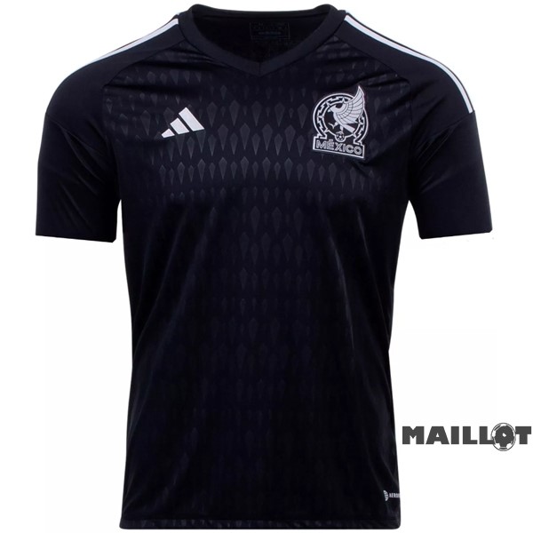 Foot Maillot Pas Cher Thailande Gardien Maillot Mexico 2022 Noir