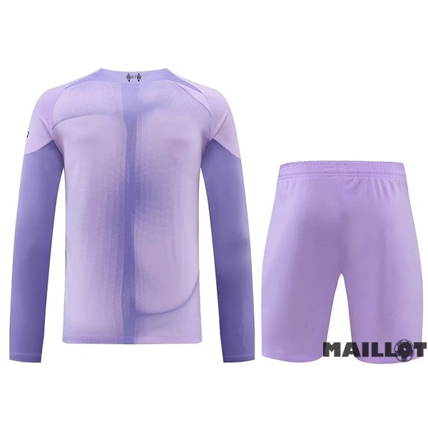Foot Maillot Pas Cher Thailande Gardien Manches Longues Conjunto De Homme Liverpool 2022 2023 Purpura