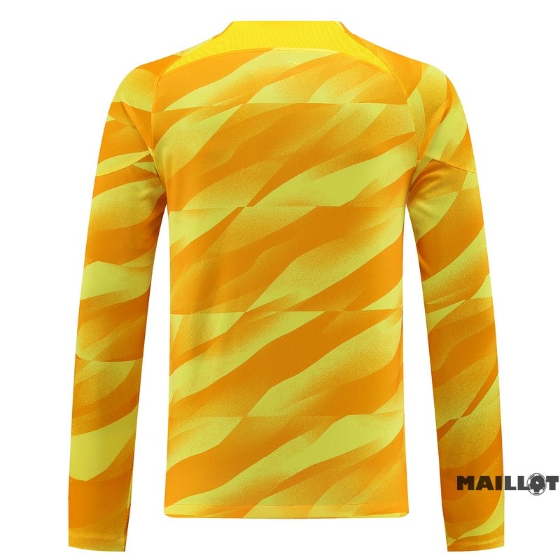 Foot Maillot Pas Cher Thailande Gardien Manches Longues Paris Saint Germain 2023 2024 Jaune
