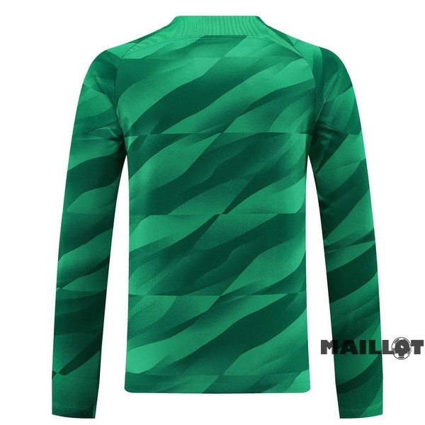 Foot Maillot Pas Cher Thailande Gardien Manches Longues Paris Saint Germain 2023 2024 Vert
